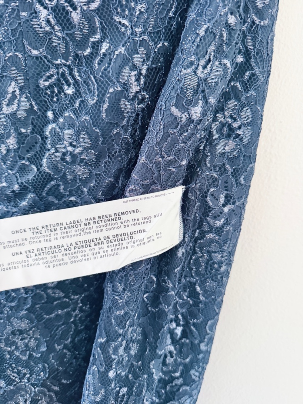 NWT Dress the Population Navy Blue Lace One Shoulder Tiffany Dress - Picture 4 of 7